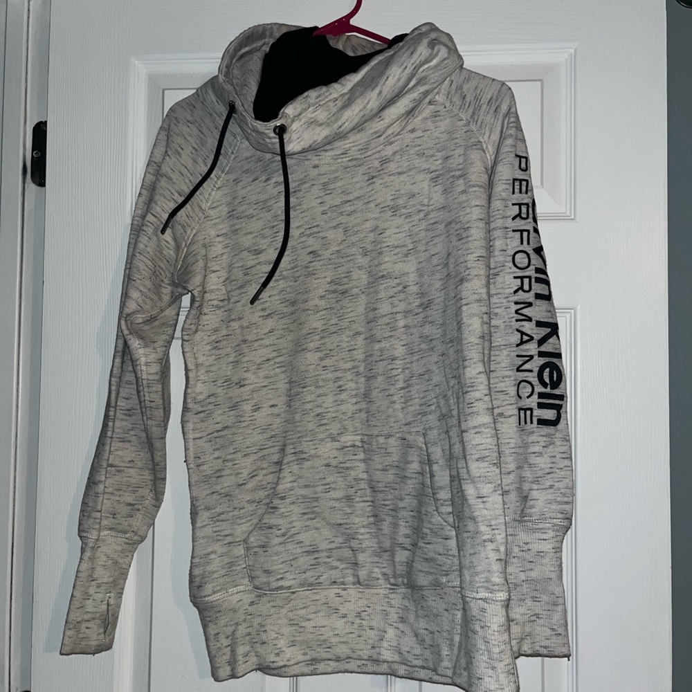 Calvin Klein pull over  hoodie black and white cover neck